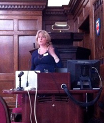 image of Sarah McKimm giving her presentation