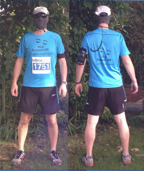 Photo of Jog'on Buddy in his KLS Support UK kit