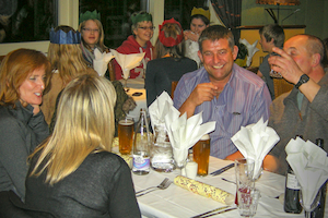 Photo of people at the evening meal